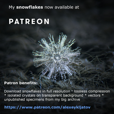 My snowflakes available at Patreon